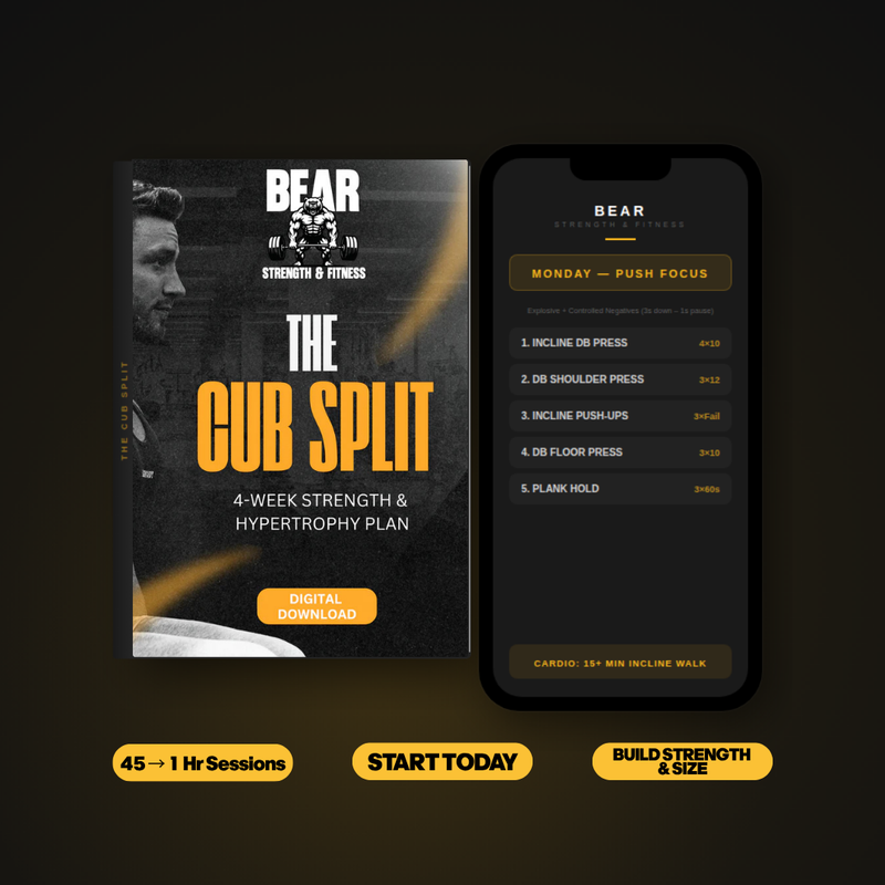 The Cub Split: 4-Week Strength & Hypertrophy Plan